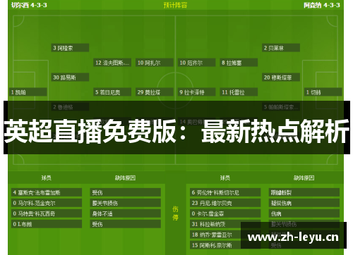 英超直播免费版：最新热点解析
